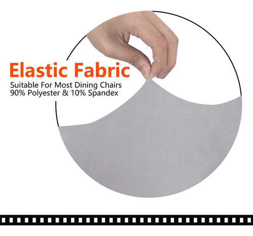 Fundas Elásticas Lavables Para Sillas De Oficina Grandes Gri