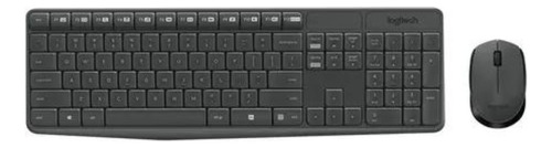 Logitech 18572 Combo Teclado + Mouse Inalámbrico Mk235 Negro