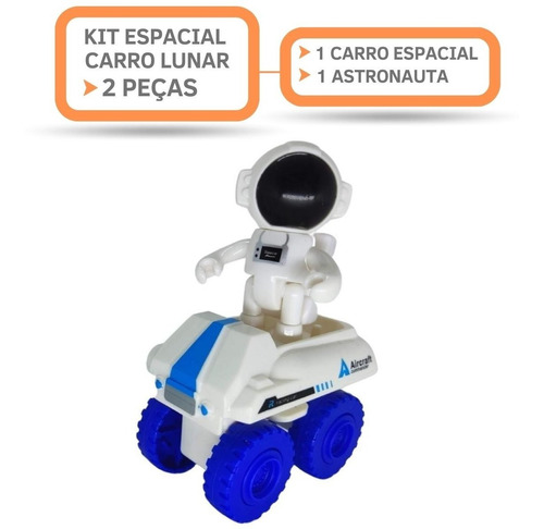 Veículo Carro Ou Moto Espacial Boneco Articulado Astronauta