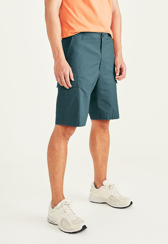 Short Cargo Straight Fit Azul 