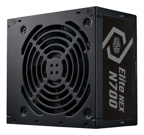Fuente de alimentación Cooler Master Elite Nex N700 Fr de 700 W, MPW-7001-ACan-B, color negro, 110 V/220 V