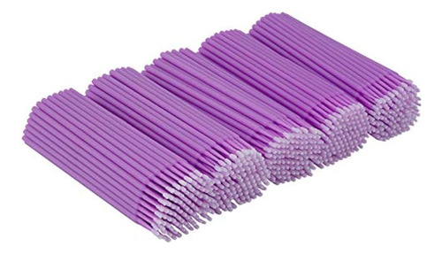 Cuttte 500pcs Micro Hisopos Desechables Para Extensión De Pe