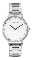 Comprar Reloj Pulsera Caravelle By Bulova 43a150 Minimal Con Correa De Acero Inoxidable Color Plateado - Fondo Blanco