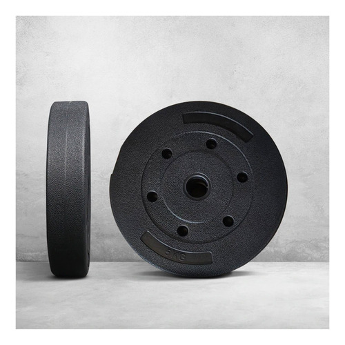 Set 2 Discos Preolímpicos Pvc 5kg Entrenamiento