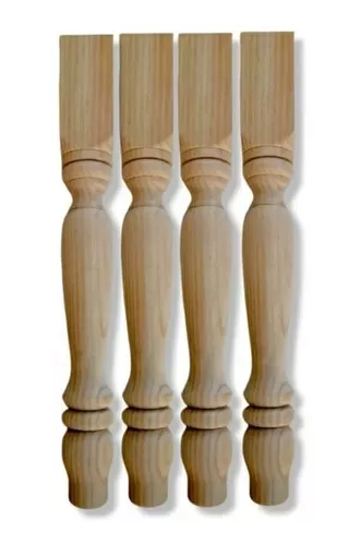 Juego de 4 piezas Patas de madera cónicas para muebles Patas de muebles  Patas de mesa