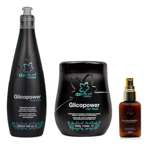 Clorofitum Glicopower Shampoo E Máscara E Cauterizador 35 Ml