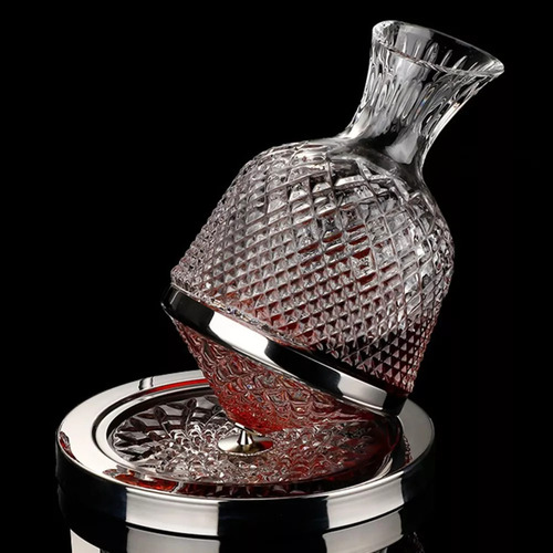Giroscopio Giratorio De Cristal De Diamante De Lujo Para Vin