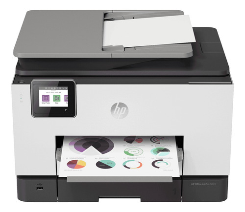 Imagen 3 de 4 de Impresora a color multifunción HP OfficeJet Pro 9020 con wifi blanca y negra 100V/240V