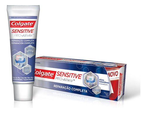 Pasta de dentes Colgate Sensitive Pro-Alívio Reparação Completa em creme 110 g