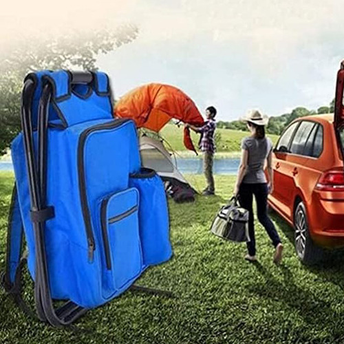 Cadeira Mochila Banco Bolsa Semi Termica Conserva Alimentos