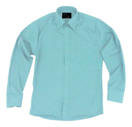 Camisa Vestir Para Adulto Verde Menta Tallas Extras 44 A 50