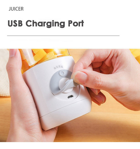 Licuadora Portátil, Batidora Eléctrica Usb, 500 Ml Fo