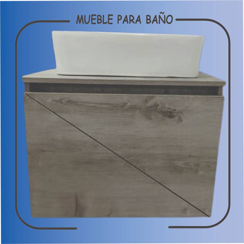 Mueble Para Baño Con Lavamanos, Aereo, Moderno 001