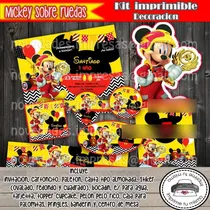 Comprar Kit Imprimible Mickey Sobre Ruedas Invitacion Candy Bar