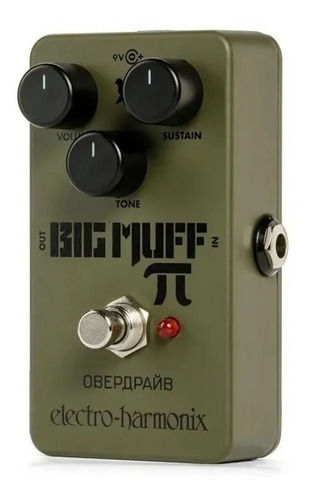 Pedal Electro Harmonix Fuzz Sustain Green Russian Big Muff