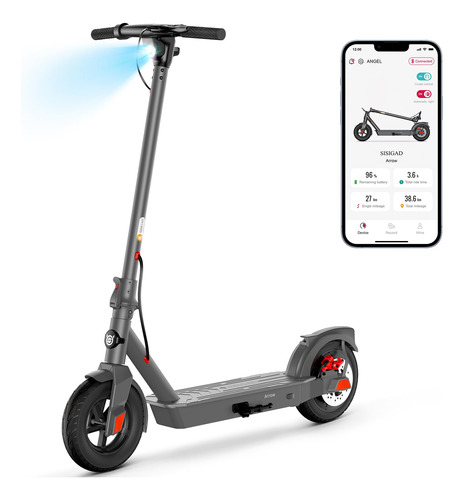 Scooter Eléctrico Para Adultos Motor De 500w, 18 Millas, 17