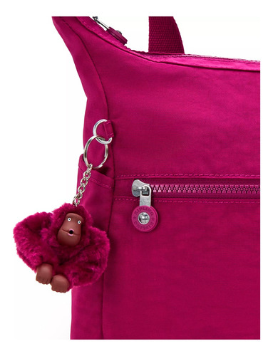 Bolsa Cruzada Bandoler Hobbo Kipling Hb6628 Purpura Original Fucsia Lisa Níquel Fucsia