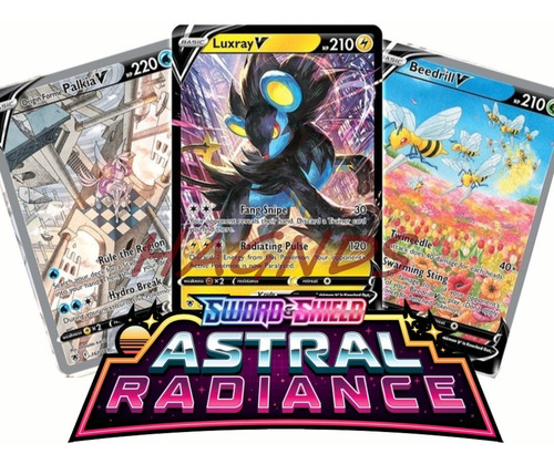 Mega Pack Cartas Pokémon Tcg Sword & Shield 3 Lata + Mazos