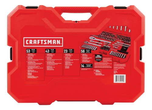 Juego Tubos 189 Piezas Craftsman 1/4 Y 3/8 Sistema Mm-sae
