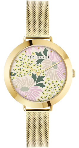 Reloj De Correa De Malla De Oro Amarillo De Acero Inoxidable