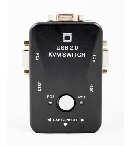 Chaveador Kvm Hub21 - 2 Computadores Em 1 - Usb
