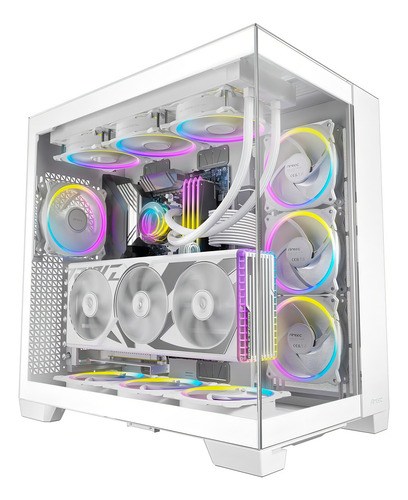Compartimento S/ventilador Antec C8 Full Tower de câmara dupla e-ATX White