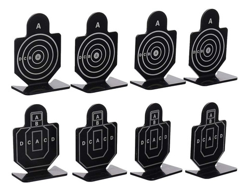 Objetivos De Tiro De 8 Piezas Para Juego Interiores Metal