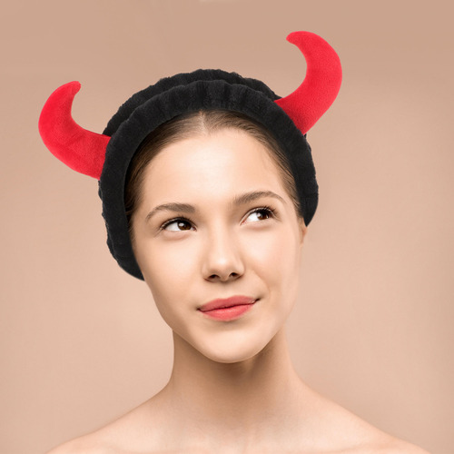 Diadema De Maquillaje Con Forma De Cuerno Para Mujer, Para L