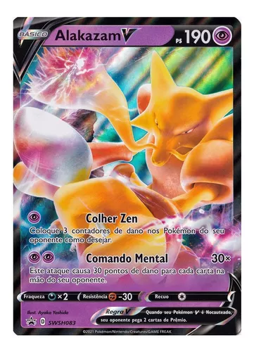 Carta Pokémon Alakazam Radiante Tempestade Prateada