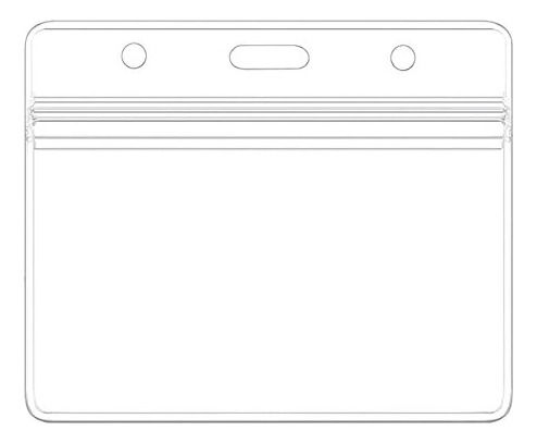 Porta Tarjetas De Identificación Transparente Impermeable