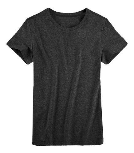 Kit 06 Camisetas Masculina Camisa Slim Fit Lisa Basic Basica