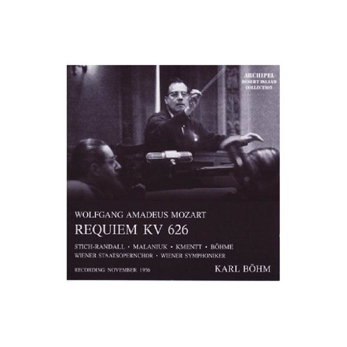 Mozart/beethoven/stich-randall/malaniuk Requiem Kv 626 Cd