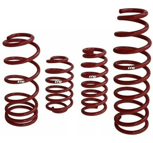 Kit X 4 Espiral Resorte Nissan Sentra Del/tras Progresivo 