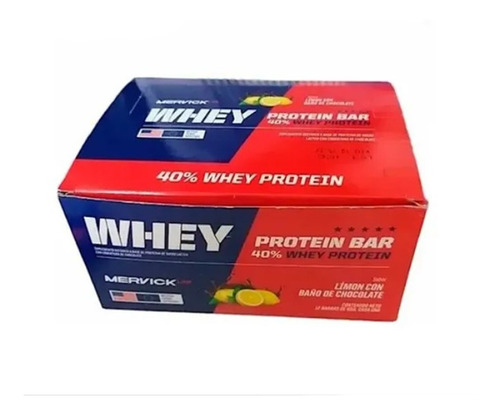 Mervick Whey Protein Bar Caja 12 Unidades Barras Proteicas