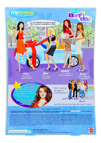 Barbie My Scene Club Birthday Nolee 2004 Edition