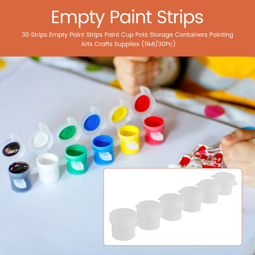 30 Tiras De Pintura Vacías Para Vasos De Pintura, Recipiente