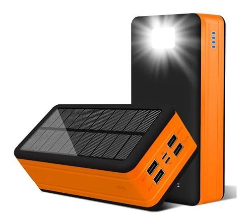 Banco De Energía Solar 50000mah Cargador De Teléfono ...