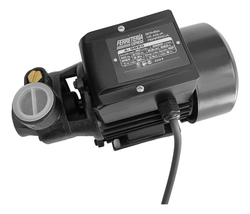 Bomba Agua Periférica 370w 0.5 Hp 2850 Rpm Conexión Bronce