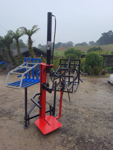 Rachador De Lenha 1 Metro Vertical Para Trator Com Comando