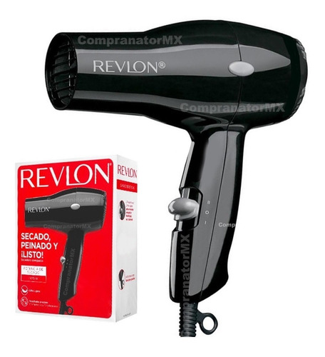 Secadora De Cabello Revlon Compacta De Viaje Negra Original