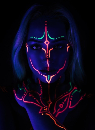 Imagen 5 de 5 de 2 Maquillaje Neon Hora Loca Fiestas Cotillon