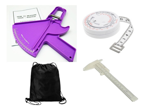 Kit Adipometro Slim Guide+antropometro+cinta Bmi+bolsa Trans