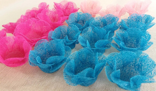 Imagem 3 de 7 de 100 Forminha Doces Finos Flor Luxo Tela Dupla Casamento