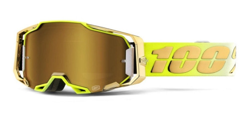 Goggles Motocross Downhill 100% Armega Feelgood Mica Oro