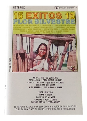 Flor Silvestre 15 Exitos Vol. 2 Tape Cassette Musart