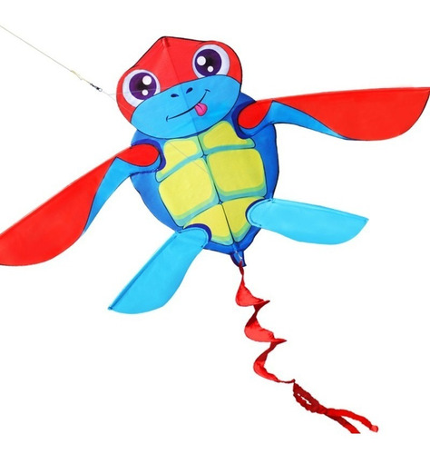 Barrilete Cometa Infantil Grande Tortuga Mono Rana 140cm