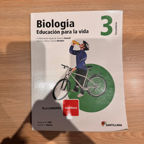 Libro Biología 3 Secundaria - Editorial Santillana