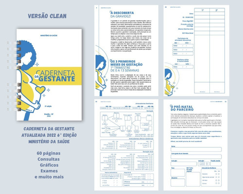 Planner Da Gestação - Caderneta Pré Natal Atualizada | Parcelamento sem juros Planner Da Gestação - Caderneta Pré Natal Atualizada | Parcelamento sem juros
