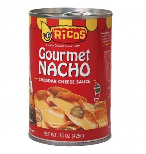 Queso Chedar Para Nachos Marca Ricos, 425 Gr Gourmet