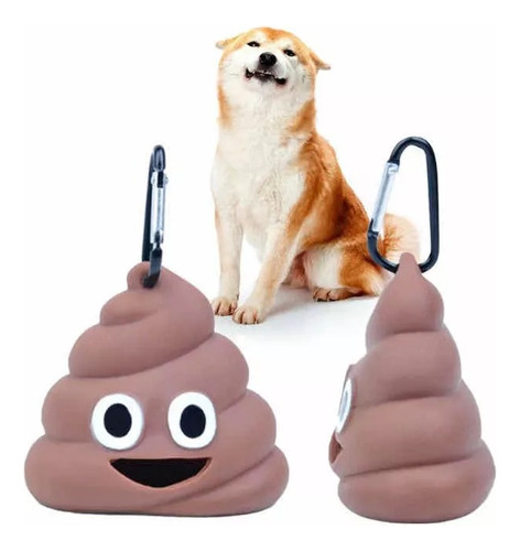 Dispensador De Bolsas Para Popo De Mascotas Emoji+ 1 Rollo
